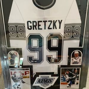 Wayne Gretzky autographed jersey framed coa fanatics and upper deck